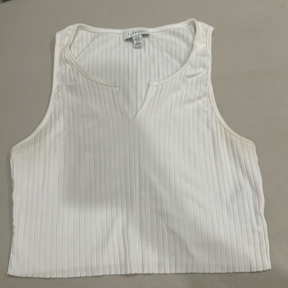 White crop top